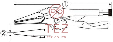 Kìm Vise Lobster Loại Mũi Dài (có dao cắt) VL bvkt